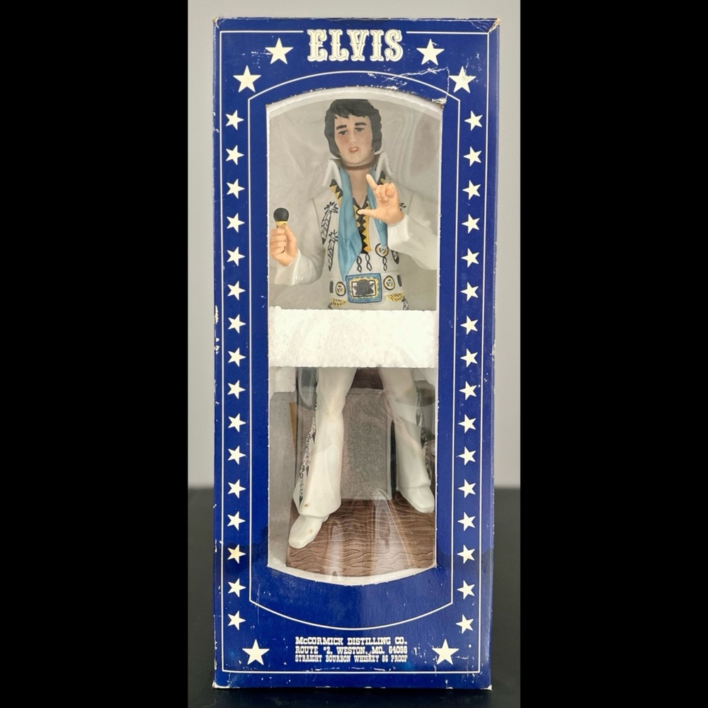 Vintage Elvis Presley Collectible decanter music box